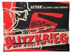 Blitzkrieg Original Quad Movie Cinema Poster 1962 VERY RARE