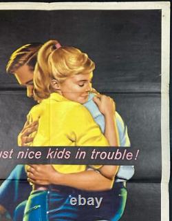 Blue Jeans Original Quad Movie Cinema Poster Tom Chantrell Carol Lynley 1959