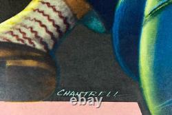 Blue Jeans Original Quad Movie Cinema Poster Tom Chantrell Carol Lynley 1959