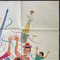 Bon Voyage! ORIGINAL Quad Movie Film Cinema Poster Disney Fred MacMurray 1962