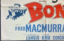 Bon Voyage! ORIGINAL Quad Movie Film Cinema Poster Disney Fred MacMurray 1962