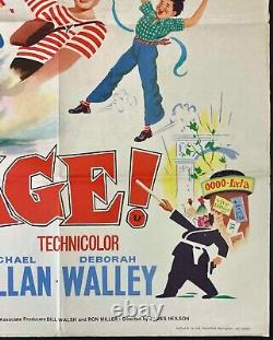 Bon Voyage! ORIGINAL Quad Movie Film Cinema Poster Disney Fred MacMurray 1962