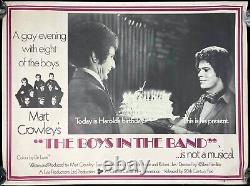 Boys in the Band Original Quad Movie Poster William Friedkin Mart Crowley 1970