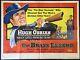 Brass Legend Original Quad Movie Film Cinema Poster Hugh O'brian Raymond Burr 58