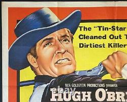 Brass Legend ORIGINAL Quad Movie Film Cinema Poster Hugh O'Brian Raymond Burr 58