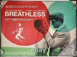 Breathless Original Quad Movie Poster 50 Anniversary RR Jean-Luc Godard 2010