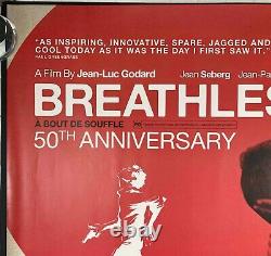 Breathless Original Quad Movie Poster 50 Anniversary RR Jean-Luc Godard 2010