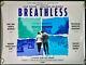 Breathless Original Quad Movie Poster Jean-luc Goddard 60 Anniversary Rr