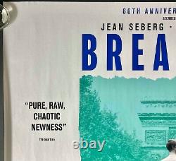 Breathless Original Quad Movie Poster Jean-Luc Goddard 60 Anniversary RR
