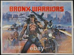 Bronx Warriors ORIGINAL Quad Film Cinema Poster Vic Morrow Christopher Connolly