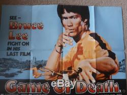 Bruce Lee Game Of Death Original British Quad Film Poster