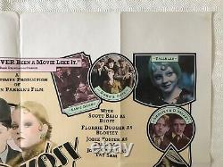 Bugsy Malone Original British Movie Quad Poster 1976 Jodie Foster