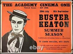 Buster Keaton Academy Summer Season ORIGINAL Quad Movie Film Cinema Poster RARE