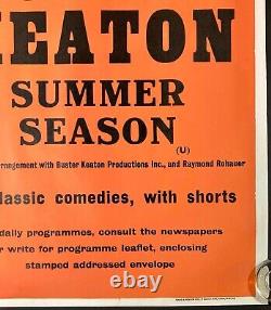 Buster Keaton Academy Summer Season ORIGINAL Quad Movie Film Cinema Poster RARE