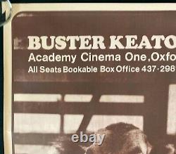 Buster Keaton Film Festival Academy Cinema One Original Quad Movie Poster 1970