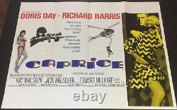 CAPRICE 1967 Original Cinema UK Quad Movie POSTER Doris Day Richard Harris
