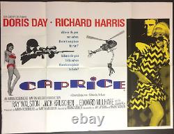 CAPRICE 1967 Original Cinema UK Quad Movie POSTER Doris Day Richard Harris