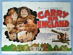 CARRY ON ENGLAND (1976) original UK quad poster Arnaldo Putzu artwork