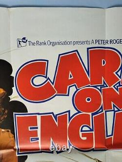 CARRY ON ENGLAND (1976) original UK quad poster Arnaldo Putzu artwork