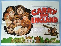 CARRY ON ENGLAND (1976) original UK quad poster Arnaldo Putzu artwork