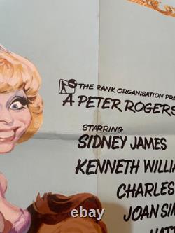 CARRY ON MATRON UK QUAD FILM POSTER original 1972 movie Putzu art Sid James & Co