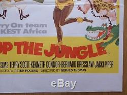 CARRY ON UP THE JUNGLE (1970) original UK quad film/movie poster, Sid James