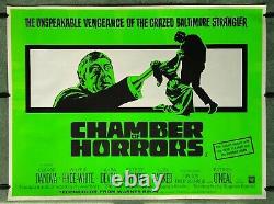 CHAMBER OF HORRORS (1966) original UK rolled quad movie poster Horror/Slasher