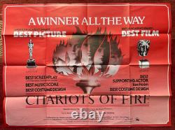 CHARIOTS OF FIRE (1981) Original UK Quad Movie Poster Rare Awards Version