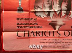 CHARIOTS OF FIRE (1981) Original UK Quad Movie Poster Rare Awards Version