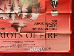 CHARIOTS OF FIRE (1981) Original UK Quad Movie Poster Rare Awards Version