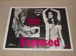 CHRISTINA LINDBERG Exposed (Exponerad) Sexy Vintage UK Quad Film Movie Poster