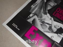 CHRISTINA LINDBERG Exposed (Exponerad) Sexy Vintage UK Quad Film Movie Poster