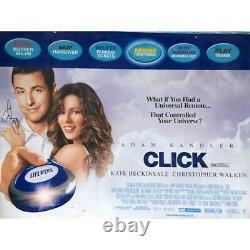CLICK (2006, Frank Coraci) Huge film poster on card signed by star Adam Sandler
