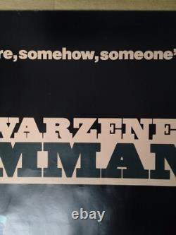 COMMANDO (1985) v. Rare advance ROLLED original UK QUAD POSTER Schwarzenegger