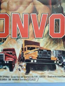 CONVOY (1978) original UK quad poster Kris Kristofferson, Ali McGraw
