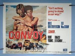 CONVOY (1978) original UK quad poster Kris Kristofferson, Ali McGraw