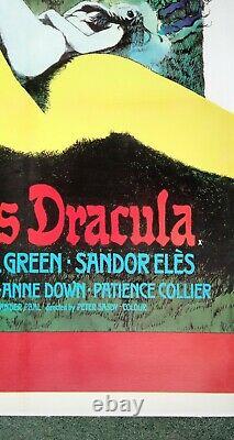 COUNTESS DRACULA (1971) original UK quad movie poster HAMMER HORROR linen-backed
