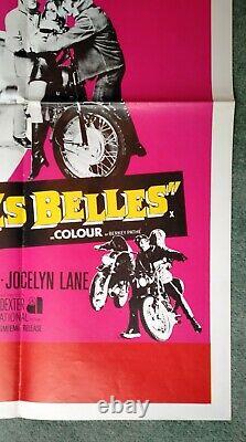 COUNTESS DRACULA/HELL'S BELLES original quad movie poster Hammer Horror -Biker