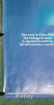 CRIMES OF PASSION (1984) rare ROLLED original UK quad movie poster Ken Russell