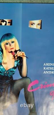 CRIMES OF PASSION (1984) rare ROLLED original UK quad movie poster Ken Russell