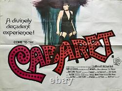 Cabaret Original 1972 Movie Quad Poster Liza Minnelli Michael York Bob Fosse