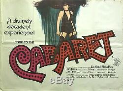 Cabaret Original Movie Quad Poster 1972 Liza Minnelli, Tom Chantrell Art