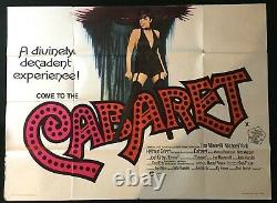 Cabaret Original Quad Movie Poster Liza Minnelli Tom Chantrell Bob Fosse 1972