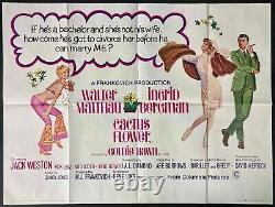 Cactus Flower ORIGINAL Quad Movie Poster Ingrid Bergman Goldie Hawn 1969