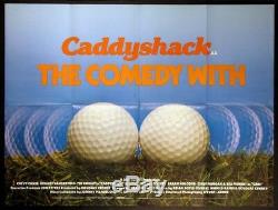 Caddyshack Bill Murray Chevy Chase Golf 1980 British Quad Movie Poster