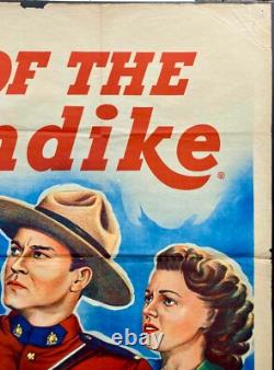 Call of the Klondike Original Quad Movie Poster Kirby Grant Chinook 1950 RCMP