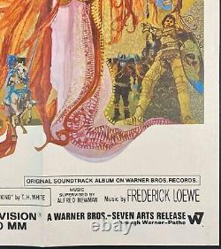 Camelot Original Quad Movie Film Cinema Poster Richard Harris Bob Peak 1967