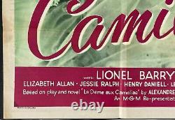 Camille Original Quad Movie Poster Greta Garbo Robert Taylor Cukor MGM Rerelease
