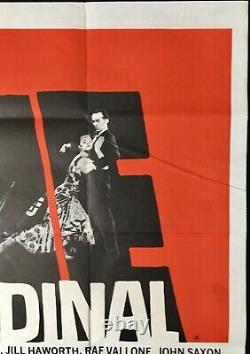 Cardinal Original Quad Movie Poster Otto Preminger Tom Tryon 1964