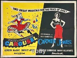 Carousel Carmen Jones ORIGINAL Quad Movie Film Cinema Poster Rogers Hammerstein